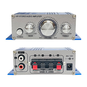 เครื่องขยายเสียงสเตอริโอในรถยนต์ขนาดเล็ก2001 HY Hi-Fi 12V 2ช่องเครื่องขยายเสียงดิจิทัลอัตโนมัติอุปกรณ์เพิ่มกำลังสัญญาณเสียงระดับ AB Class B - Product Image 3