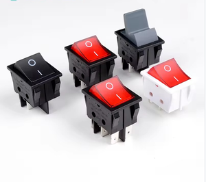 RK1-03 soken 16A 30A 250VAC 125VAC T85/55 25/T100 DPDT kırmızı led ışık devre anahtarı için tüv VEDE KC CQC ile çoklu soket - Product Image 5
