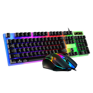 Combo de teclado y ratón luminoso para Gaming, luz LED, para PC y ordenador - Product Image 6