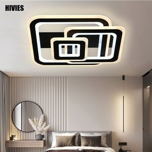 Sıcak satmak Modern akıllı karartma fikstür damla alüminyum akrilik Led tavan işık demir akıllı yatak odası yuvarlak Modern tavan işık - Product Image 6