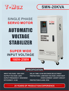 Avr-servomotor monofásico svc, regulador de voltaje automático 20KVA
