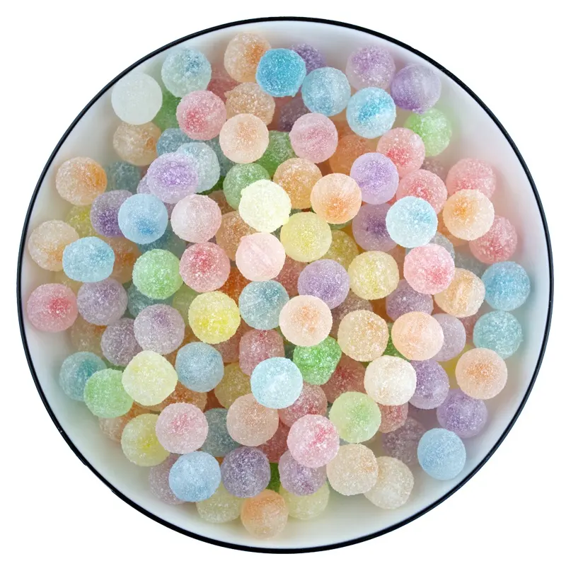 Sour Fruit Flavor Hard Candy Balls With Sugar Confectionery Candies And Sweets