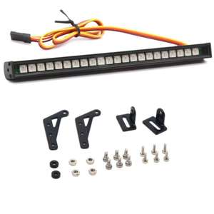ชุดไฟ LED RC บาร์โคมไฟหลังคา,สายไฟควบคุม24โหมดแสง390มม. สำหรับ1/10 TRX-4 Axial SCX10 RC Car - Product Image 5