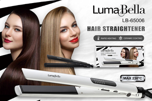 Lumabella เครื่องยืดผมอเนกประสงค์พร้อมจอแสดงผล LED ปรับอุณหภูมิได้สองสีวัสดุเหล็ก LB-65006ใหม่ - Product Image 3
