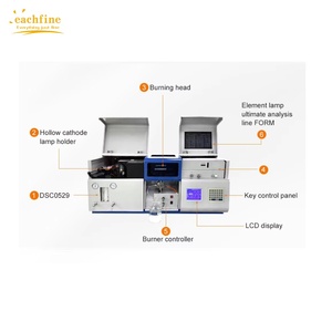 Analizador de composición de metales minerales de laboratorio, Espectrómetro de absorción atómica, espectrofotómetro de absorción atómica de llama AAS - Product Image 1