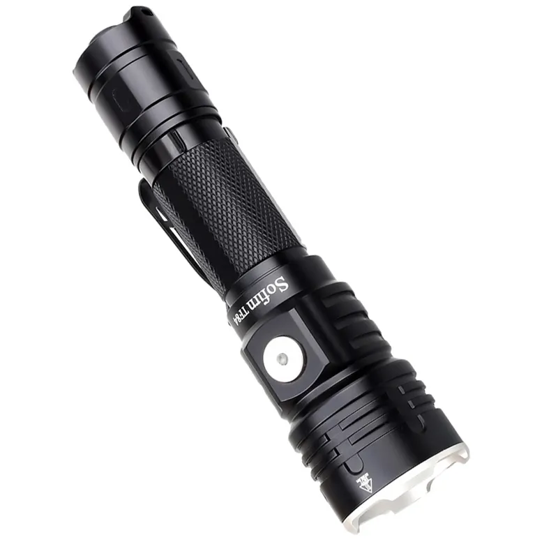 Lampe torche allemande rechargeable EDC personnalisée, lampe de poche d'urgence led