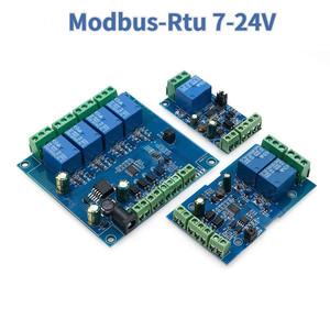 Modbus-Rtu7-24V2-way 4-way <strong>relay</strong> <strong>module</strong> switching <strong>input</strong> and <strong>output</strong> RS485/TTL anti-reverse connection - Product Image 2