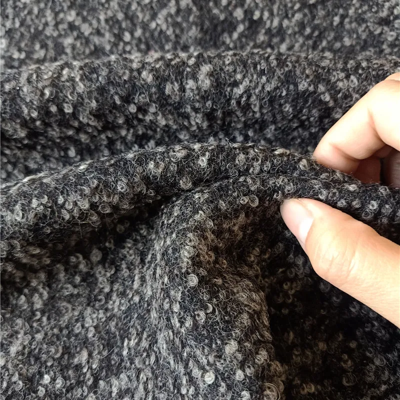 Alpaca wool blend boucle upholstery fabric luxury style wool boucle fabric