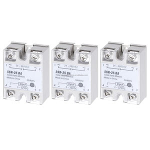 Solid State Relay SSR-25DA DC to AC <strong>Input</strong> 3-32VDC to <strong>Output</strong> 24-380VAC 25A Single Phase Semi-Conductor Relay <strong>Module</strong> in Stock - Product Image 3