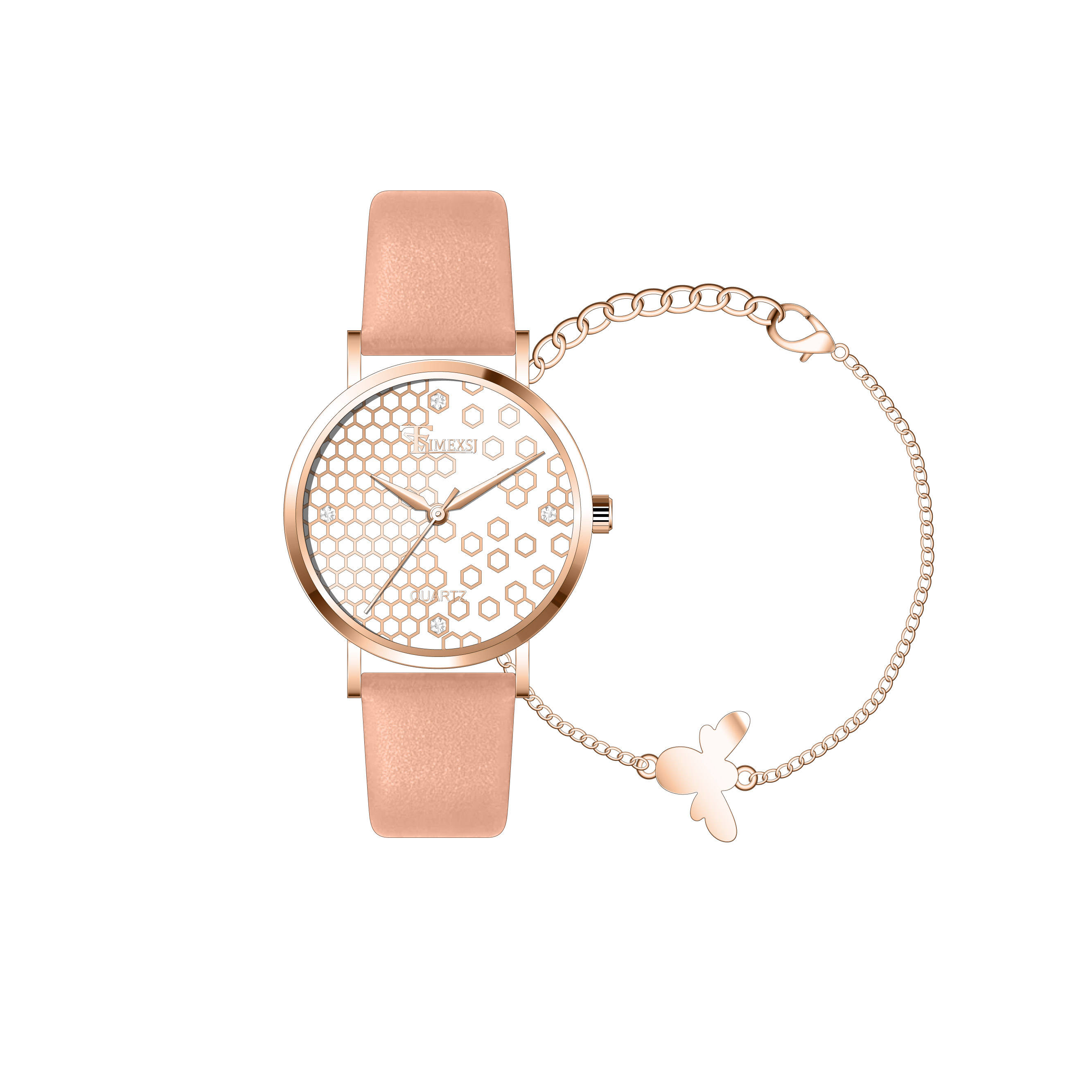 Rose Gold+Light Pink