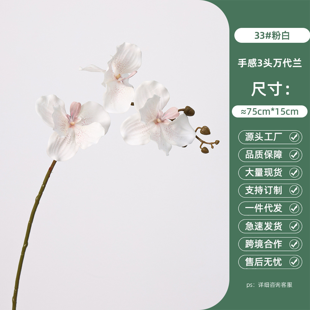 Handfeel 3-head vanda-33 pink and white