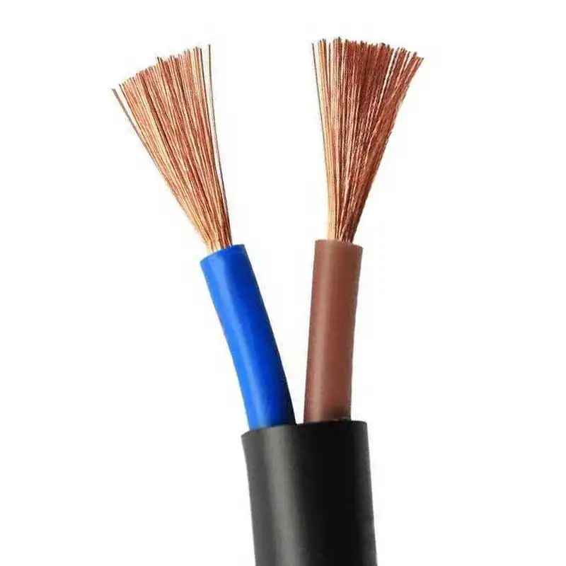Cable eléctrico trifásico resistente al agua, cable de cobre puro con núcleo de 2 núcleos y 3 núcleos para el hogar