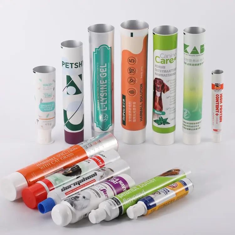 Emballage de Tube vide personnalisé en usine, Tube en aluminium en plastique ABL en métal, Tube de dentifrice stratifié rechargeable avec couvercle rabattable