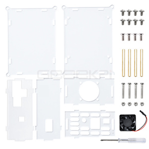 <strong>Raspberry</strong> <strong>Pi</strong> X825 V2.0 Version 2.5 Inch SATA HDD/SSD Storage Expansion Board Acrylic <strong>Case</strong> for <strong>Raspberry</strong> <strong>Pi</strong> 4 Model B - Product Image 4
