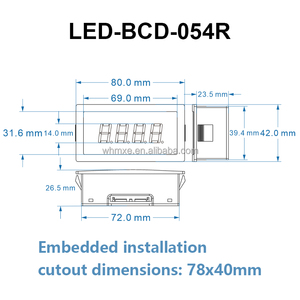 Multifunktions-LED-BCD-Anzeige Kompakte BCD-Code-Anzeige für eingebettete Systeme - Product Image 2