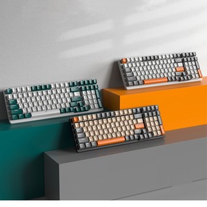 PCTENK XK61B Plus Wireless BT Mechanische Tastatur mit drei Modi Hot Plug-Spiel Notebook-Computer Koreanische drahtlose Tastatur - Product Image 1