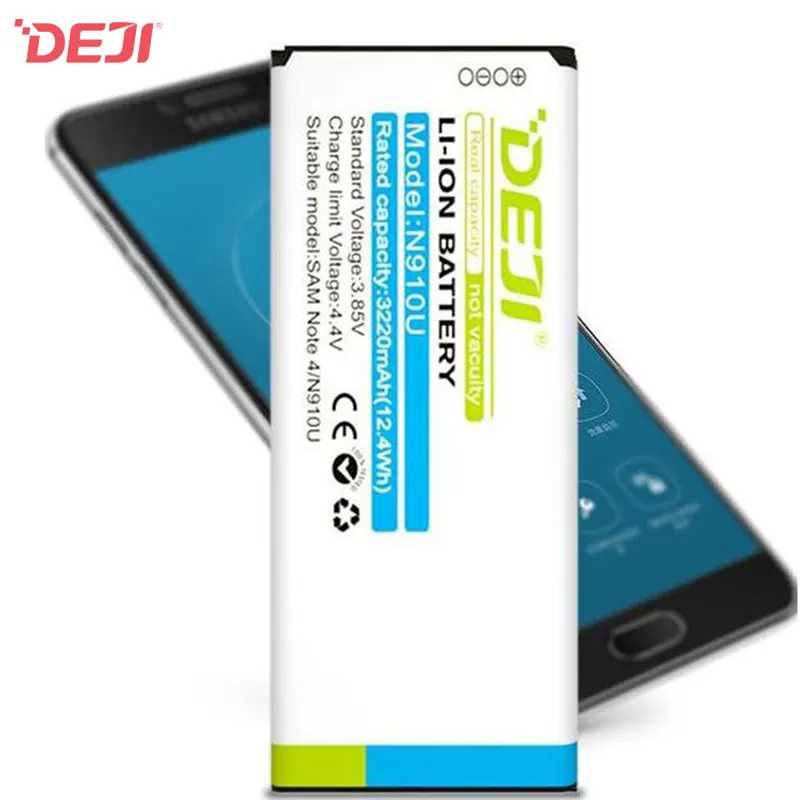 Deji OEM 3220mAh Công suất pin cho Samsung Galaxy Note 4 N910U EB-BN910BBK pin ban đầu