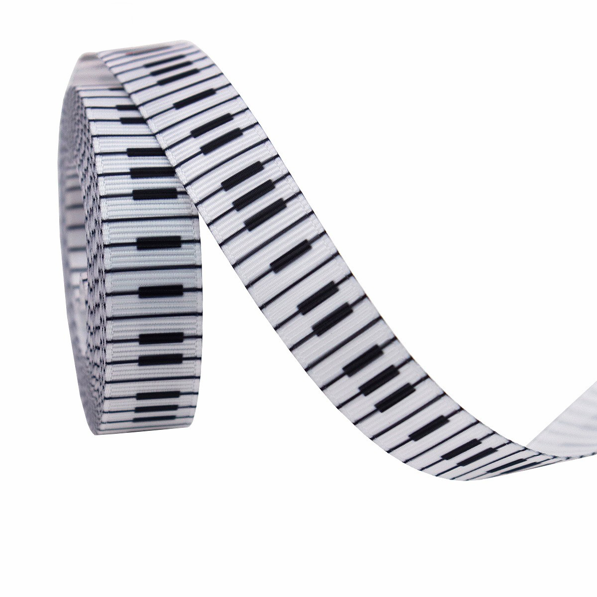 Teclado de Piano - Blanco - 1cm * 10 Yardas