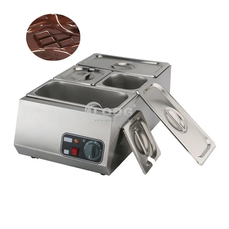 Goodloog mutfak ekipmanları en iyi fiyat 4 tencere elektrikli çikolata eritme makinesi çikolata eritmek için