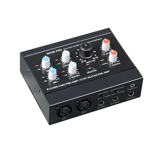 Professional Audio Interface <span class=keywords><strong>Mixer</strong></span> 24 BIT Sound card With 48V Phantom Power