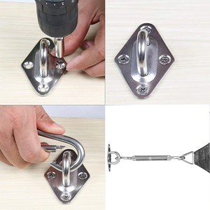304 316 Rechteck 6mm Befestigung Rigging Hardware Edelstahl Square <span class=keywords><strong>Sun</strong></span> <span class=keywords><strong>Shade</strong></span> Sail Hardware Kits