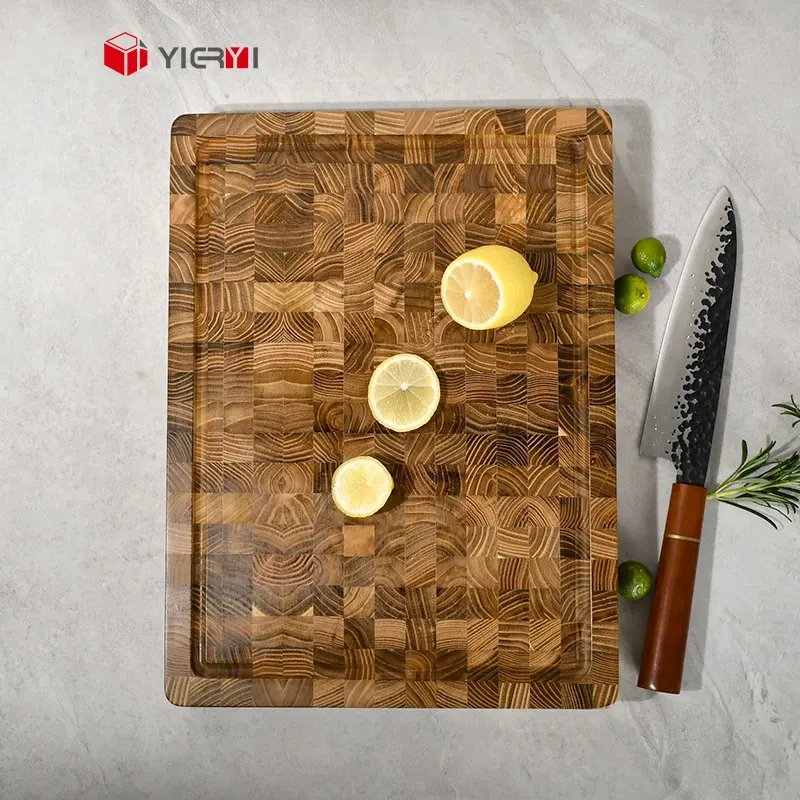 Yieryi Tábua de Corte multifuncional para madeira de teca, tábua de corte de grãos, blocos de corte de alta qualidade