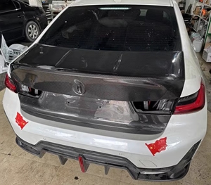 BMW G80M3 için CSL tarzı 3K karbon Fiber bagaj yüksek kaliteli bagaj kapağı modifikasyonu G82M4 yedek arka gövde - Product Image 6