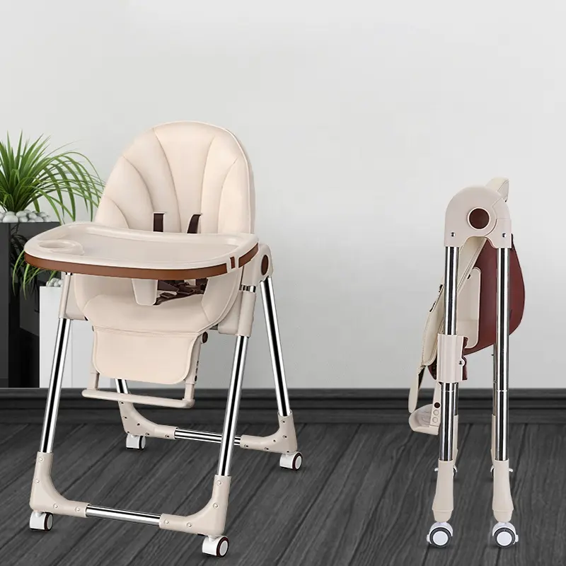 Nuevo Producto para bebé, mesa plegable para niños y trona, asiento para bebé, silla de comedor para bebé
