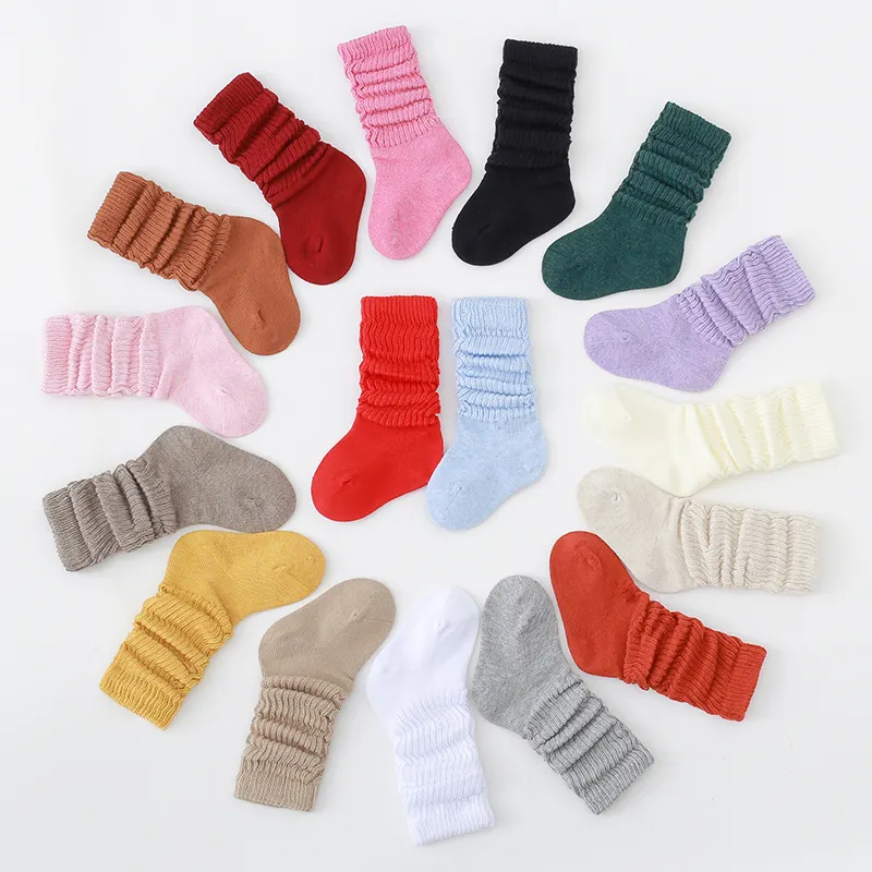 Bonypony – chaussettes en coton biologique pour bébé de 0 à 6 ans, 18 couleurs, cadeau, vente en gros