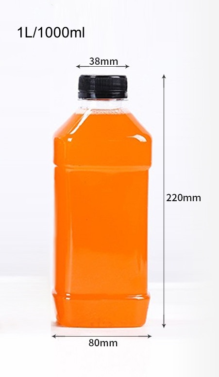 Bouteilles de jus de 1000 ml avec bouchons
