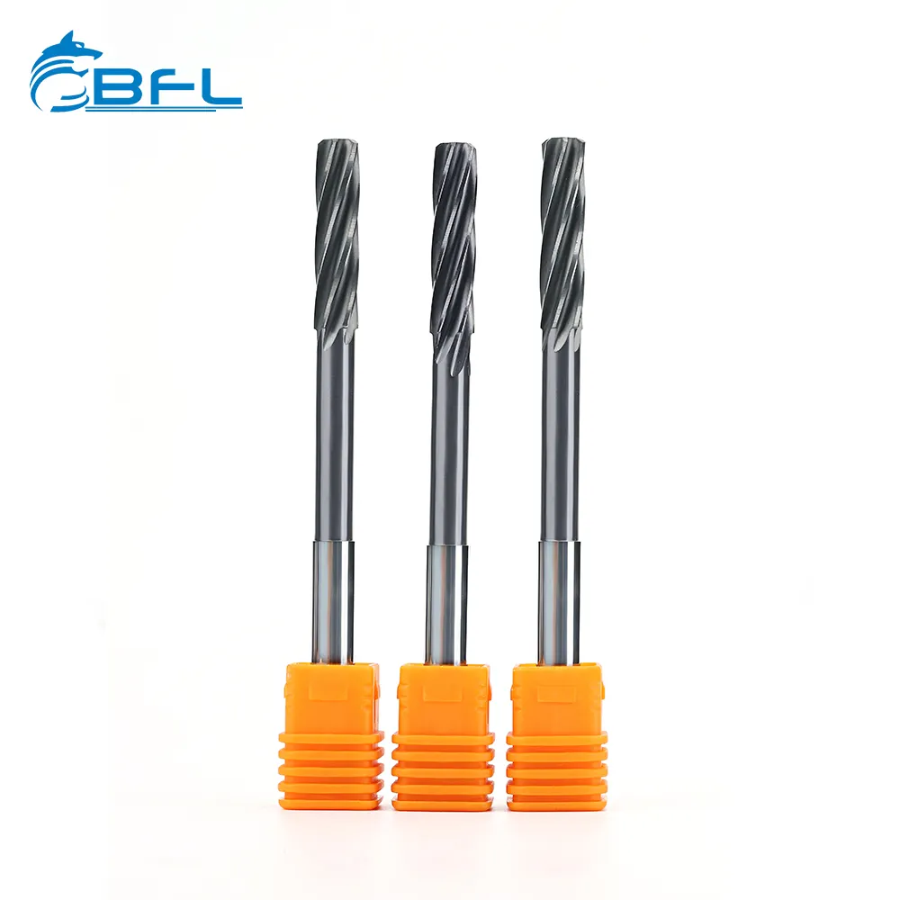 Bfl vonfram rắn cacbua 6 sáo xoắn ốc reamers H7 cho thép không gỉ