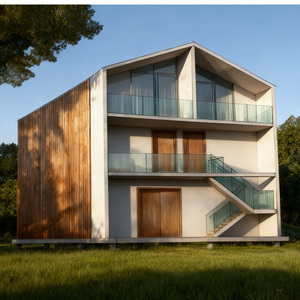 Mùa đông ấm áp 3D Max Rendering khái niệm không gian rừng tùy chỉnh thiết kế hiện đại khái niệm kế hoạch tổng thể cho các tòa nhà Kết Cấu Thép - Product Image 4