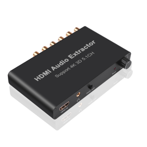 New Support 4K 3D 5.1CH HDMI-compatible Audio Extractor Decode Coaxial to RCA AC3/DST to 5.<strong>1</strong> Amplifier Analog Converter - Product Image 1