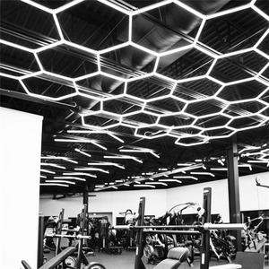 Alta qualità controllo a mano esagono Led soffitto parete dettagli Studio officina luce led garage luci esagono - Product Image 2