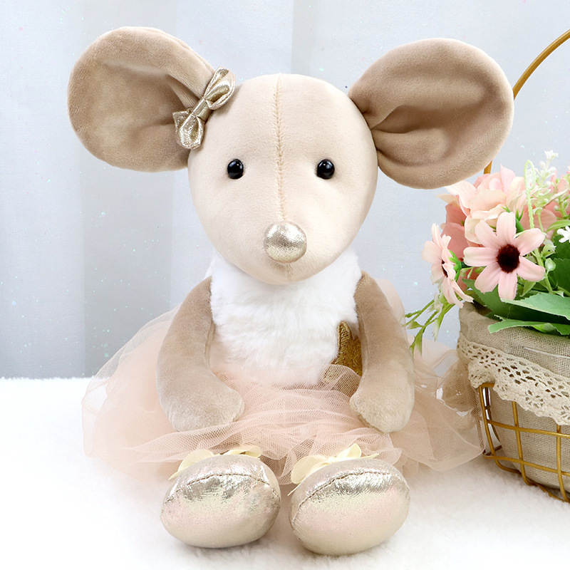 Ratón de ballet marrón