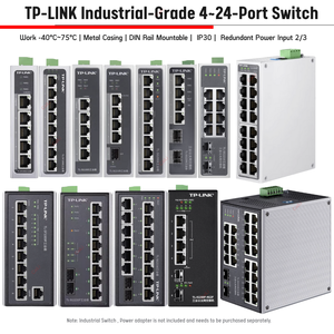TP-Link Industrial-grade 100M Fast Ethernet 1000M Gigabit Router SWITCH 5-PORT 8-Port POE TL-SF SG SL 1005/08 2005/08 Series - Product Image 2