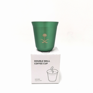 75ml 80ml 160ml çift duvar paslanmaz çelik Espresso kahve kupa kırılmaz Metal çay bardağı - Product Image 5