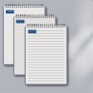 School Office Supplies A4 A5 A6 B5 Custom Printing 80 Pages PP Spiral Binding Blank Square Line <strong>Notebook</strong> Journal Diary Notepad - Product Image 1