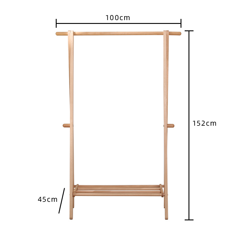 Valla grande de madera de haya, estilo sencillo