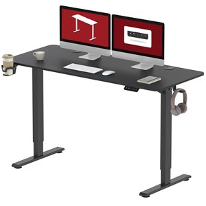 Prodotti all'ingrosso scrivania regolabile in altezza, tavolo in piedi 5 livello di regolazione dell'altezza con funzione di memoria è semplice da montare - Product Image 6