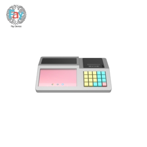 Máquina todo en uno POS de teclado de metal de 7 pulgadas personalizable con impresora térmica de 58mm Escáner de código de barras NFC para uso en restaurantes