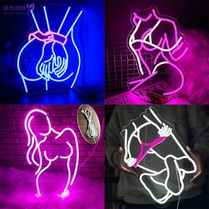 Seksi bacaklar Led <span class=keywords><strong>Neon</strong></span> işık odası dekorasyon yatak düzeni için kalite güvencesi Led <span class=keywords><strong>Neon</strong></span> işık İş Bar Lady işaretleri - Product Image 5