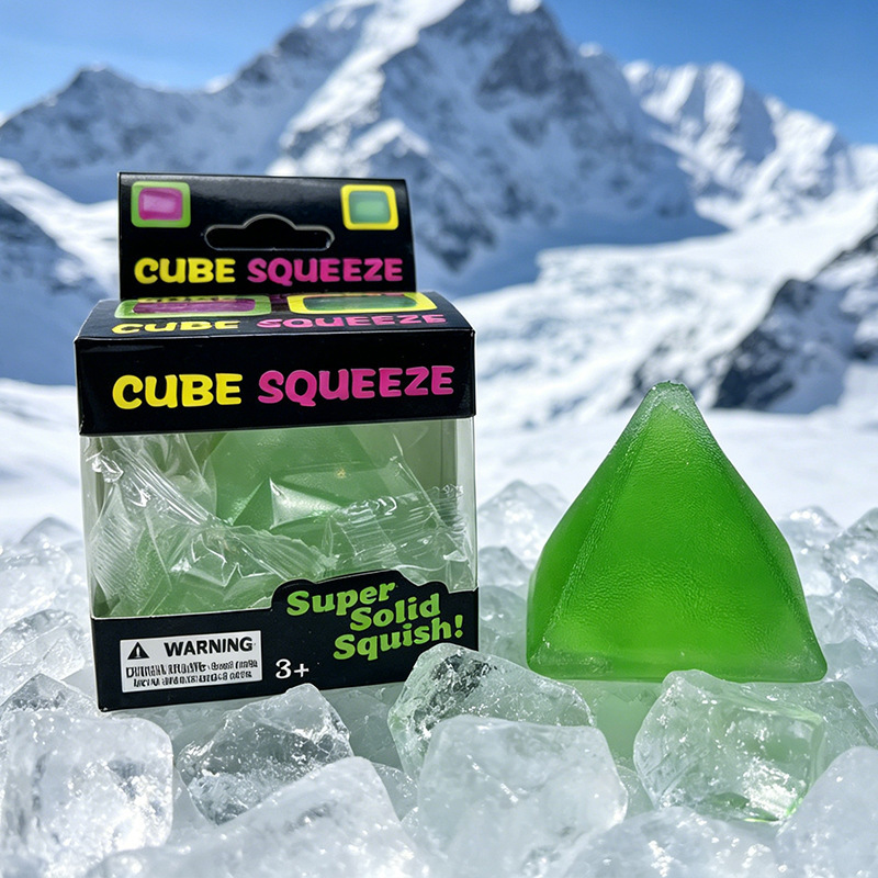 Maltose Squishy Toy - Pyramid (Green)