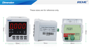 Dc Voltage and Ampere Meter Dc Power Meter Lcd 20v Dc Panel Meter Voltmeter Waterproof - Product Image 6