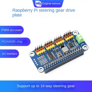 <span class=keywords><strong>Raspberry</strong></span> <span class=keywords><strong>Pi</strong></span> 4b/3b/Nul W 16-weg Stuurinrichting Aandrijving Board Pwm Drive Module 12c Interface - Product Image 2