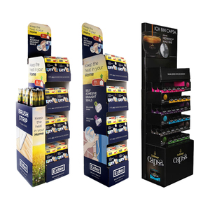 Quảng Cáo Pop Up carton sóng Rack hiển thị cho khoai tây chiên đồ ăn nhẹ tùy chỉnh bán lẻ POS tông hiển thị sàn đứng - Product Image 1