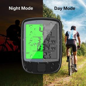 Ciclo odómetro digital ordenador impermeable LCD inalámbrico bicicleta velocímetro - Product Image 5