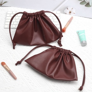 Wholesale Custom Logo Printing PU Leather Cosmetic Bag Waterproof Soft Leather Travel Makeup Brush Storage Cosmetic <strong>Pouch</strong> - Product Image 3