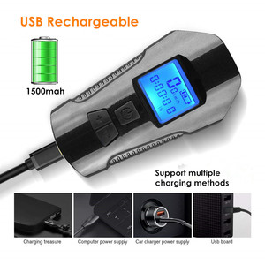 4 Mode Light Lamp with Bike <strong>Computer</strong> 6 Mode Horn Flashlight Cycle Bike Speedometer Led Front Lights Cycling Headlight - Product Image 5