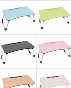 Mesa de estudio de cama multiusos Escritorio de computadora plegable con interfaz USB Interfaz tipo C Escritorio de computadora plegable - Product Image 4